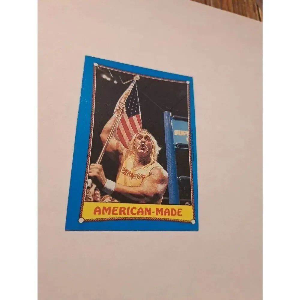 1987 Topps WWF Hulk Hogan #35 American Made Wrestling Trading Card Vintage